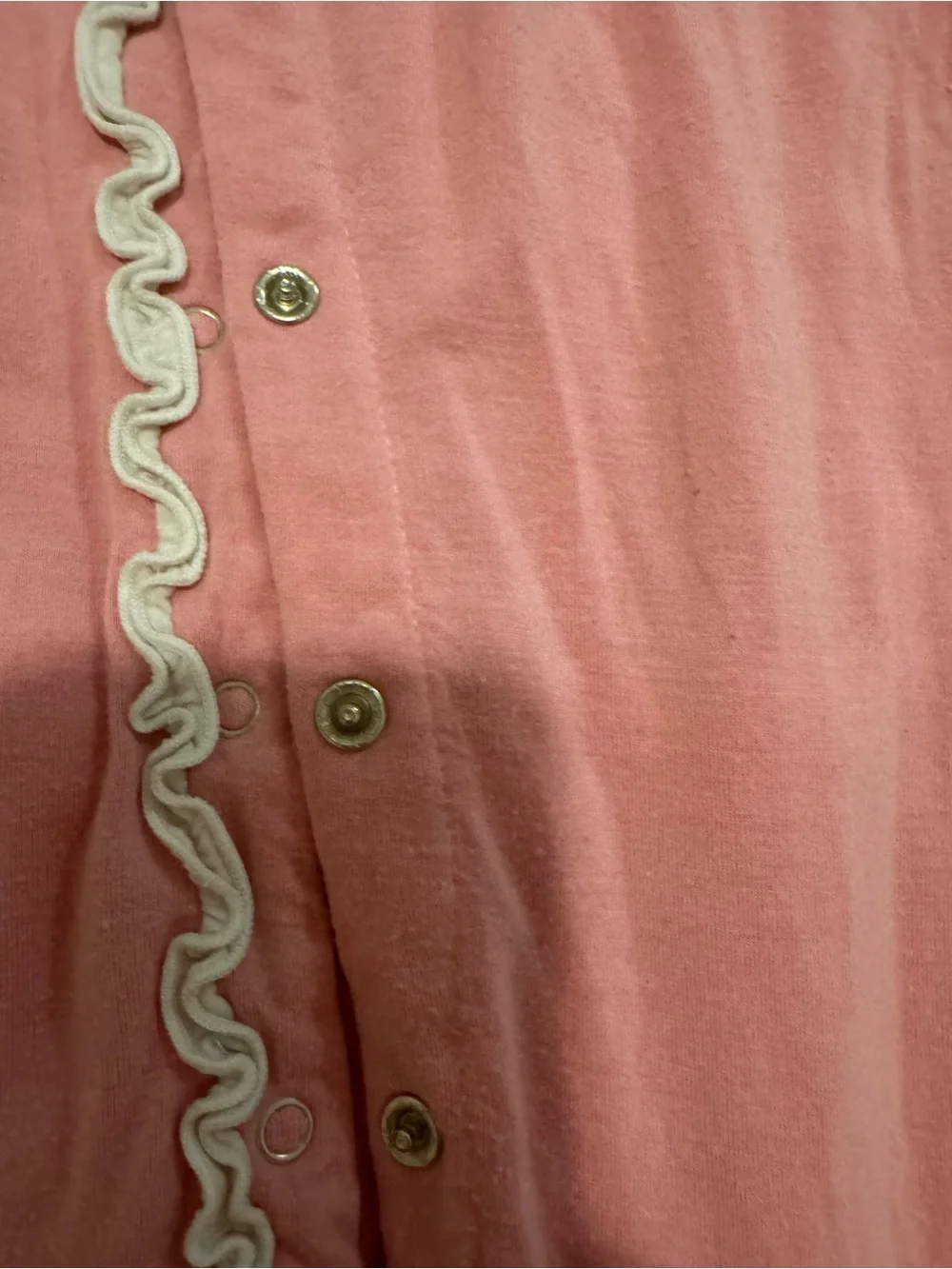Kickee Pants Pink Solid and Pink-Striped Footie Set